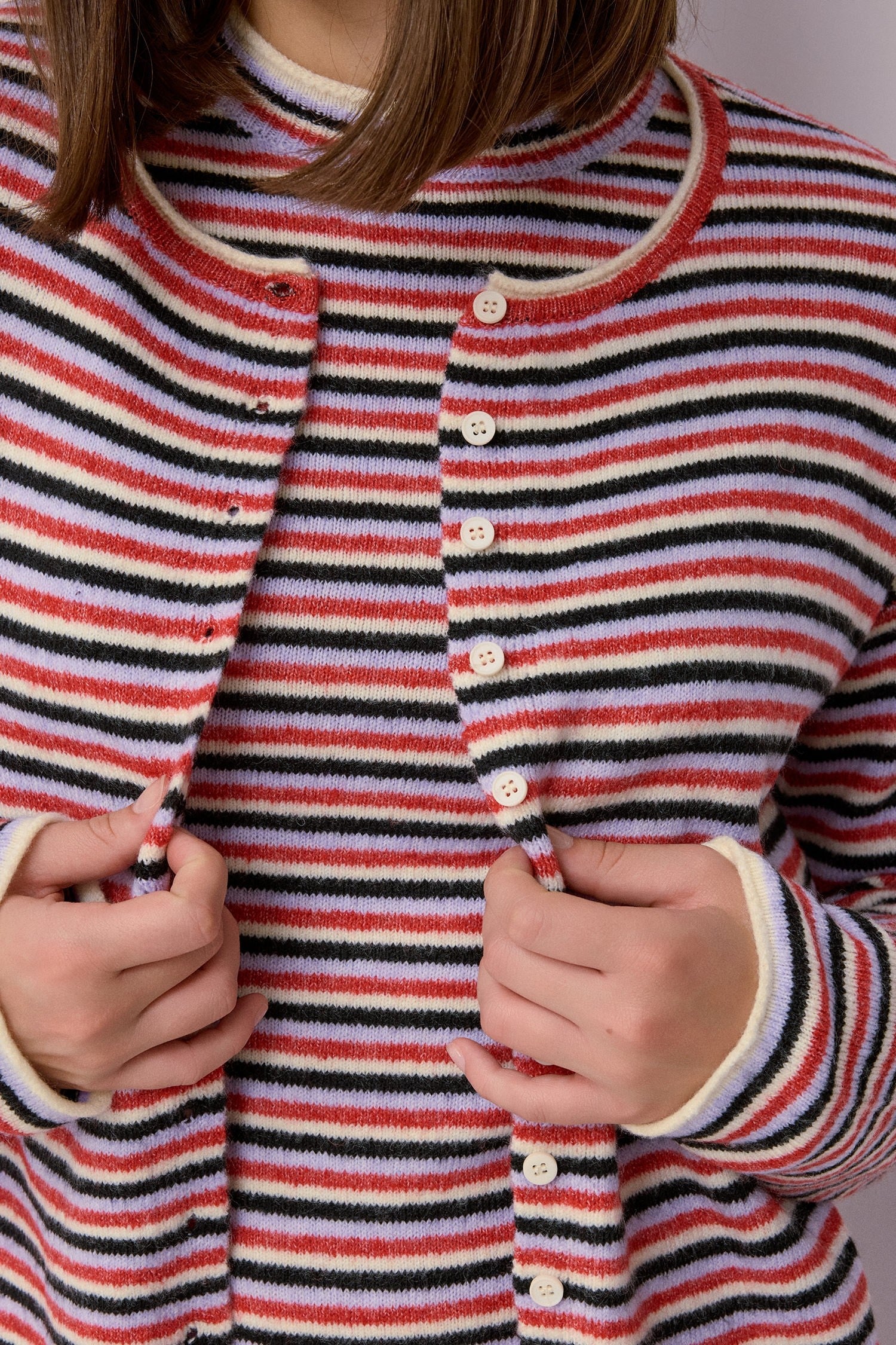 Mod Ref - The Cathy Cardigan | Red Multi