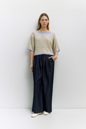 Mod Ref - The Jenny Cardigan | Blue-Yellow