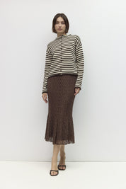 Mod Ref - The Cecelia Cardigan | Brown/Cream