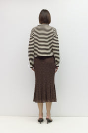 Mod Ref - The Cecelia Cardigan | Brown/Cream