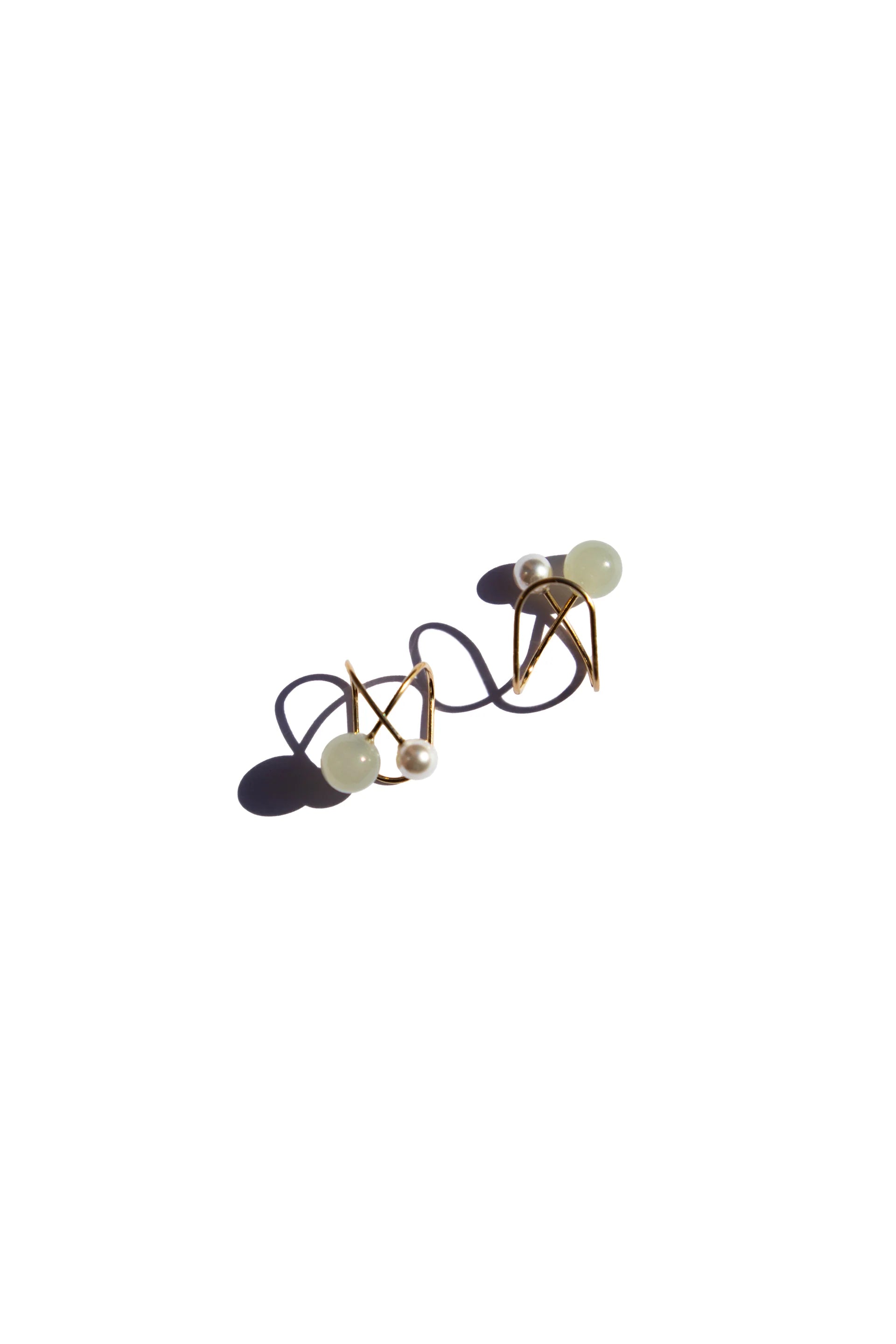 seree - Colette | Jade and Pearl Ear Cuff