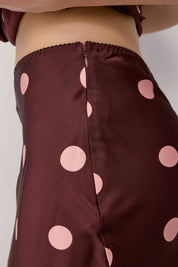 Mod Ref - The Aria Skirt | Burgundy/Pink