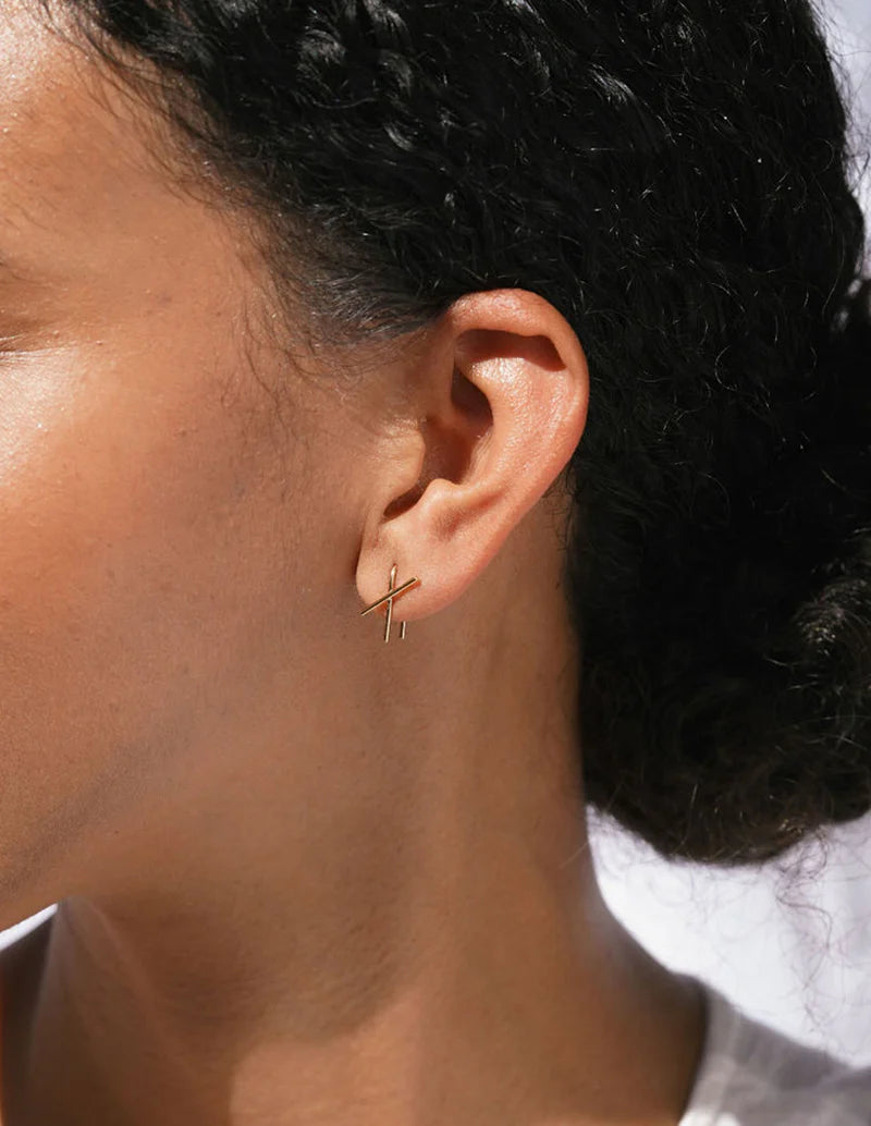 Baleen - Stem Studs | Gold