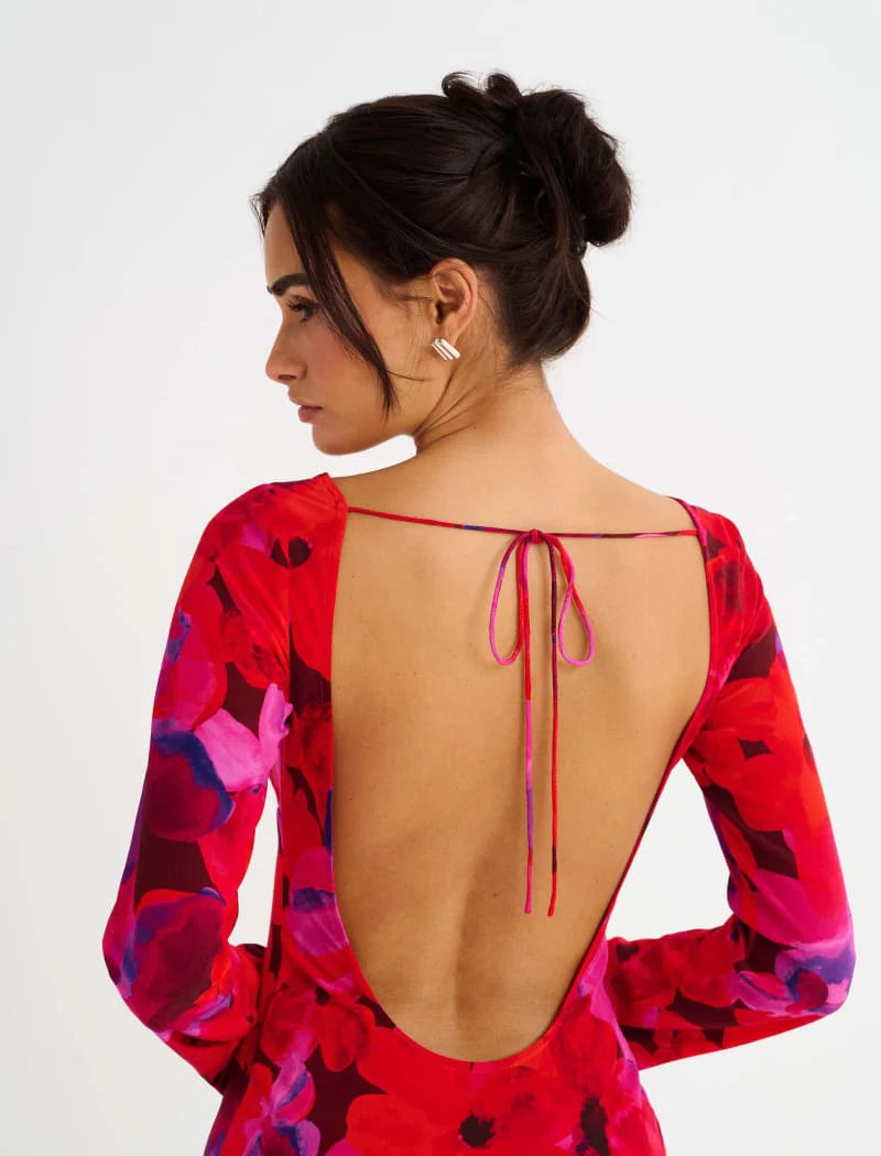 Rumored - Sweet Talker Maxi Dress | Watercolor Pansy