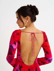 Rumored - Sweet Talker Maxi Dress | Watercolor Pansy