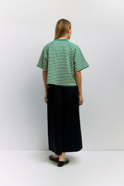 Mod Ref - The Max Top | Green-White Stripe