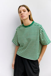 Mod Ref - The Max Top | Green-White Stripe