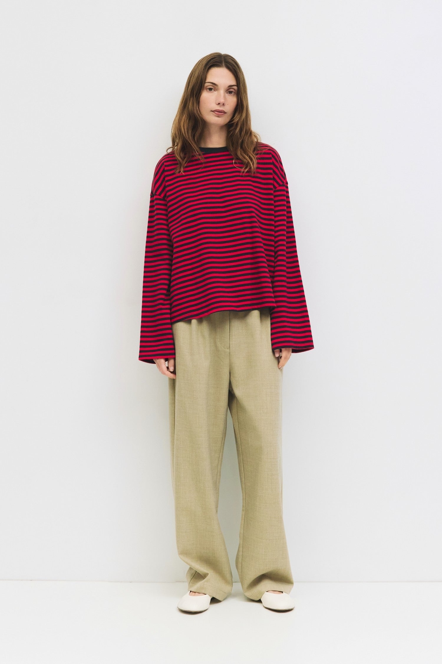 Mod Ref - The Callahan Striped Top | Red & Navy