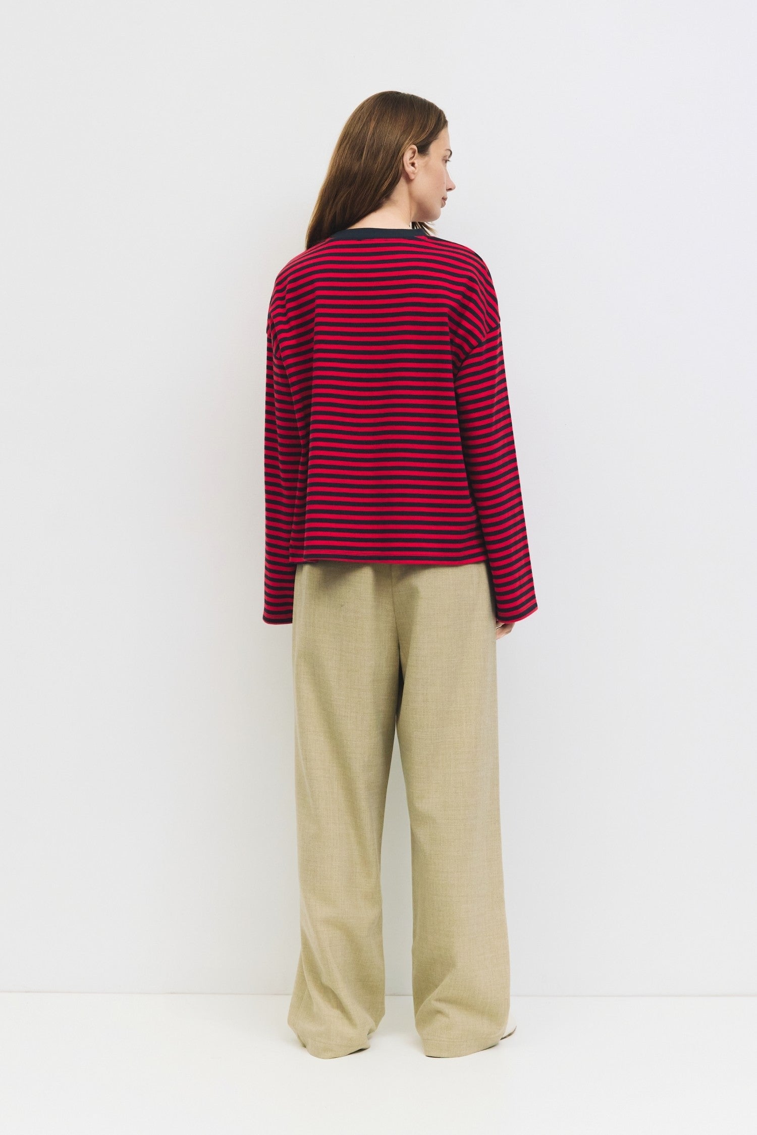 Mod Ref - The Callahan Striped Top | Red & Navy