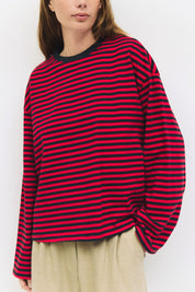 Mod Ref - The Callahan Striped Top | Red & Navy