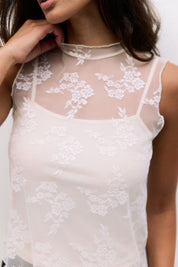 Mod Ref - The Jennifer Top | Cream Lace