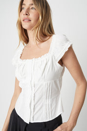 Mod Ref - The Raina Top | White
