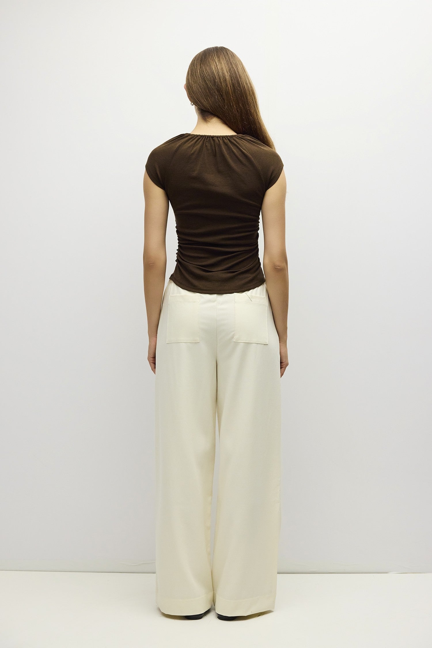 Mod Ref - The Kelsi Top | Brown/Cream