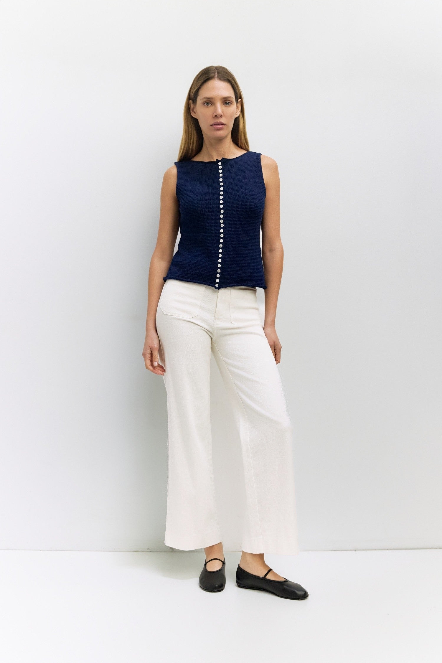 Mod Ref - The Shelby Top | Navy