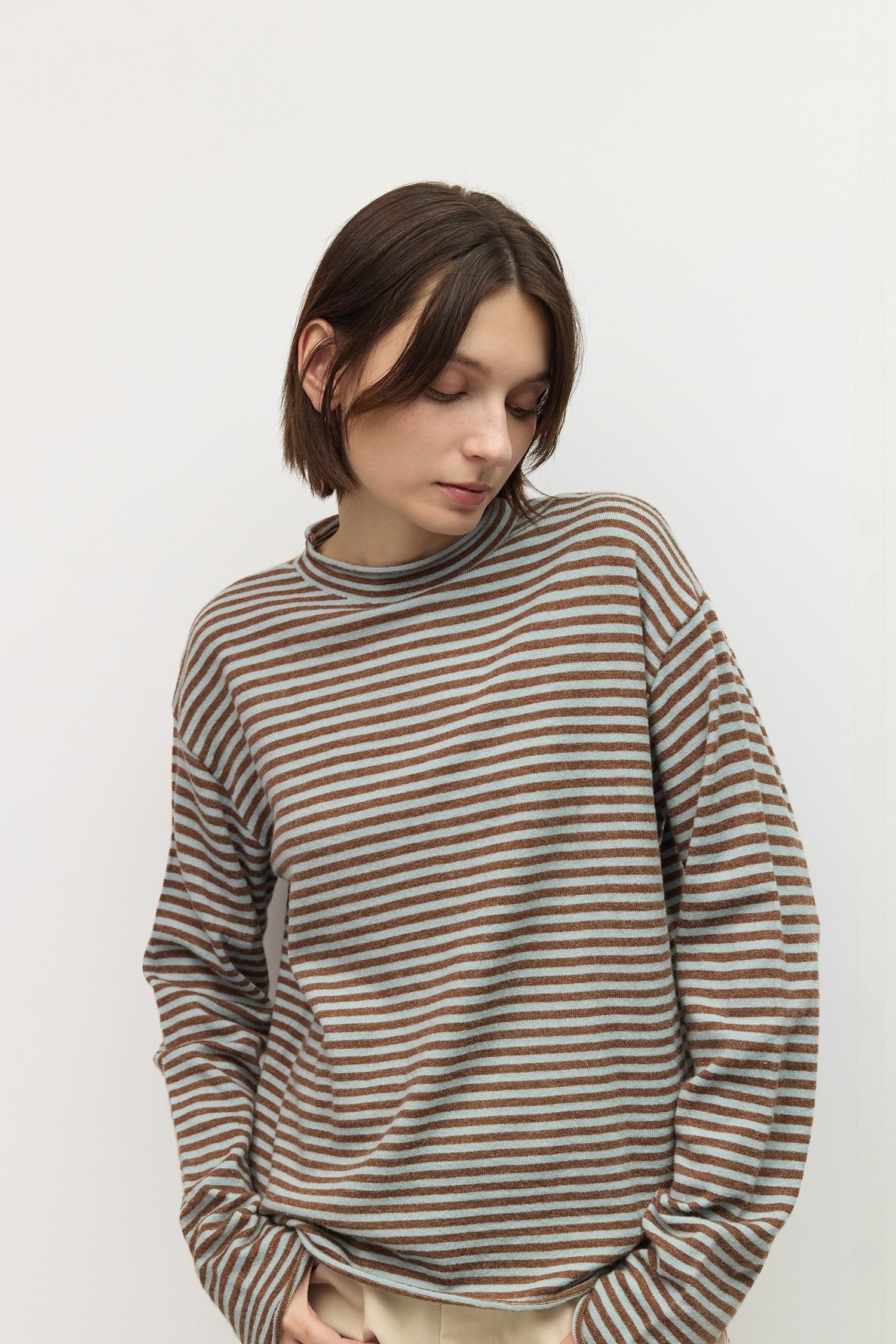 Mod Ref - The Cierra Sweater | Brown/Blue
