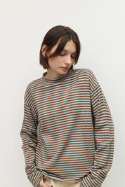 Mod Ref - The Cierra Sweater | Brown/Blue