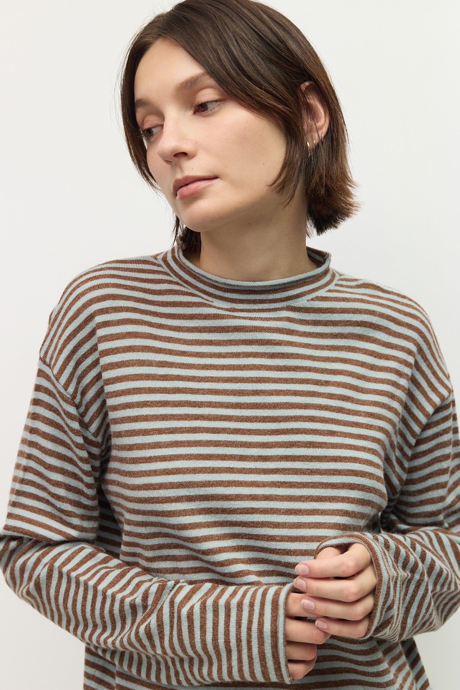 Mod Ref - The Cierra Sweater | Brown/Blue