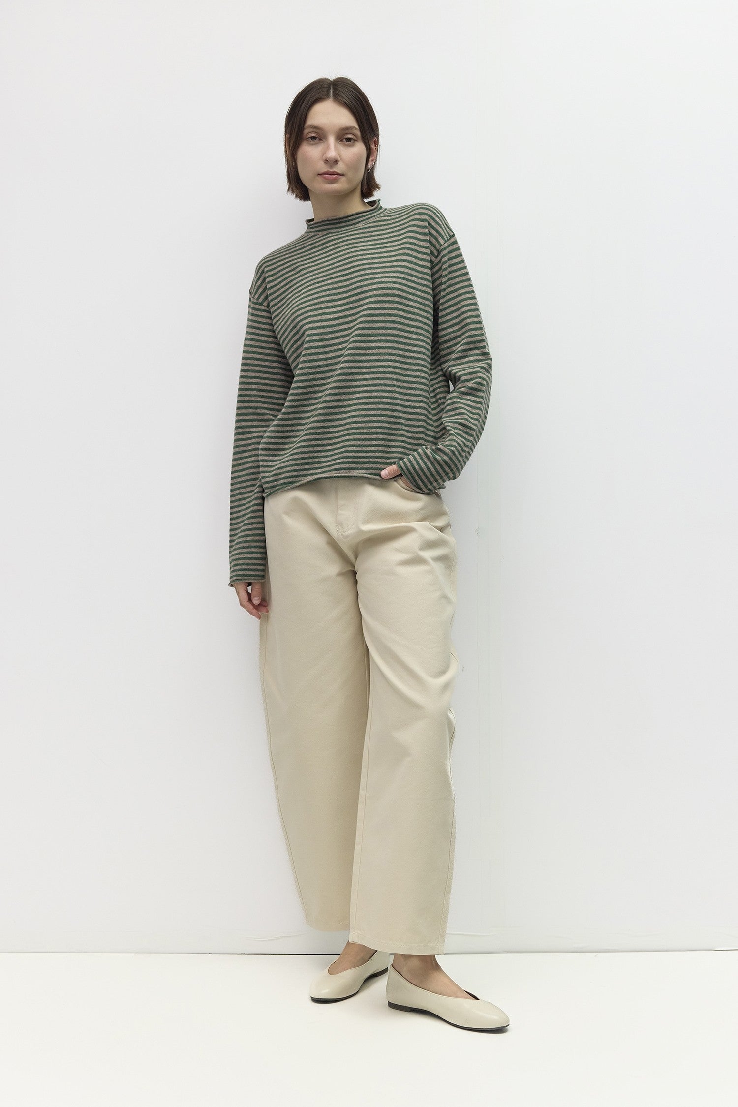 Mod Ref - The Cierra Sweater | Green/Taupe