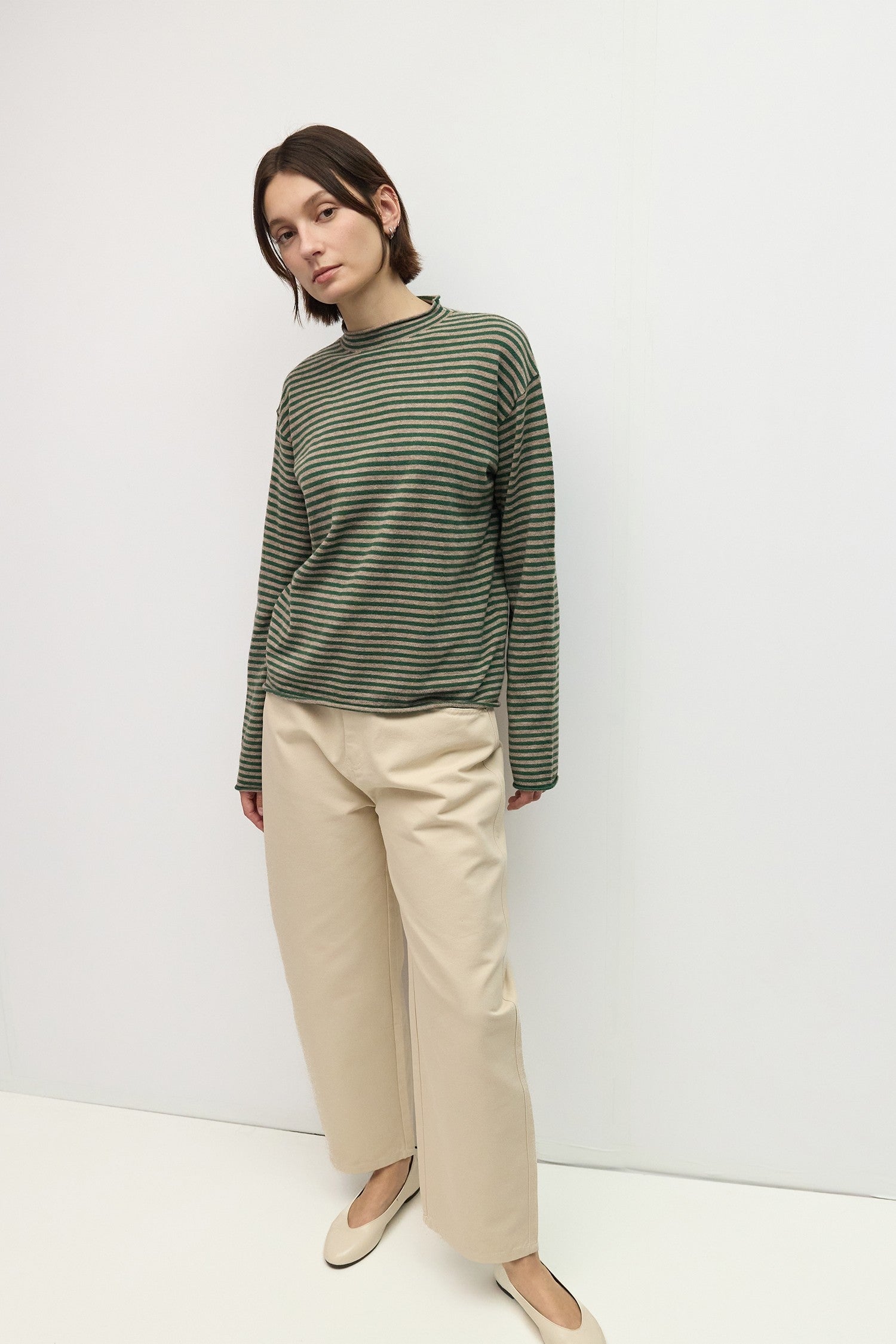 Mod Ref - The Cierra Sweater | Green/Taupe