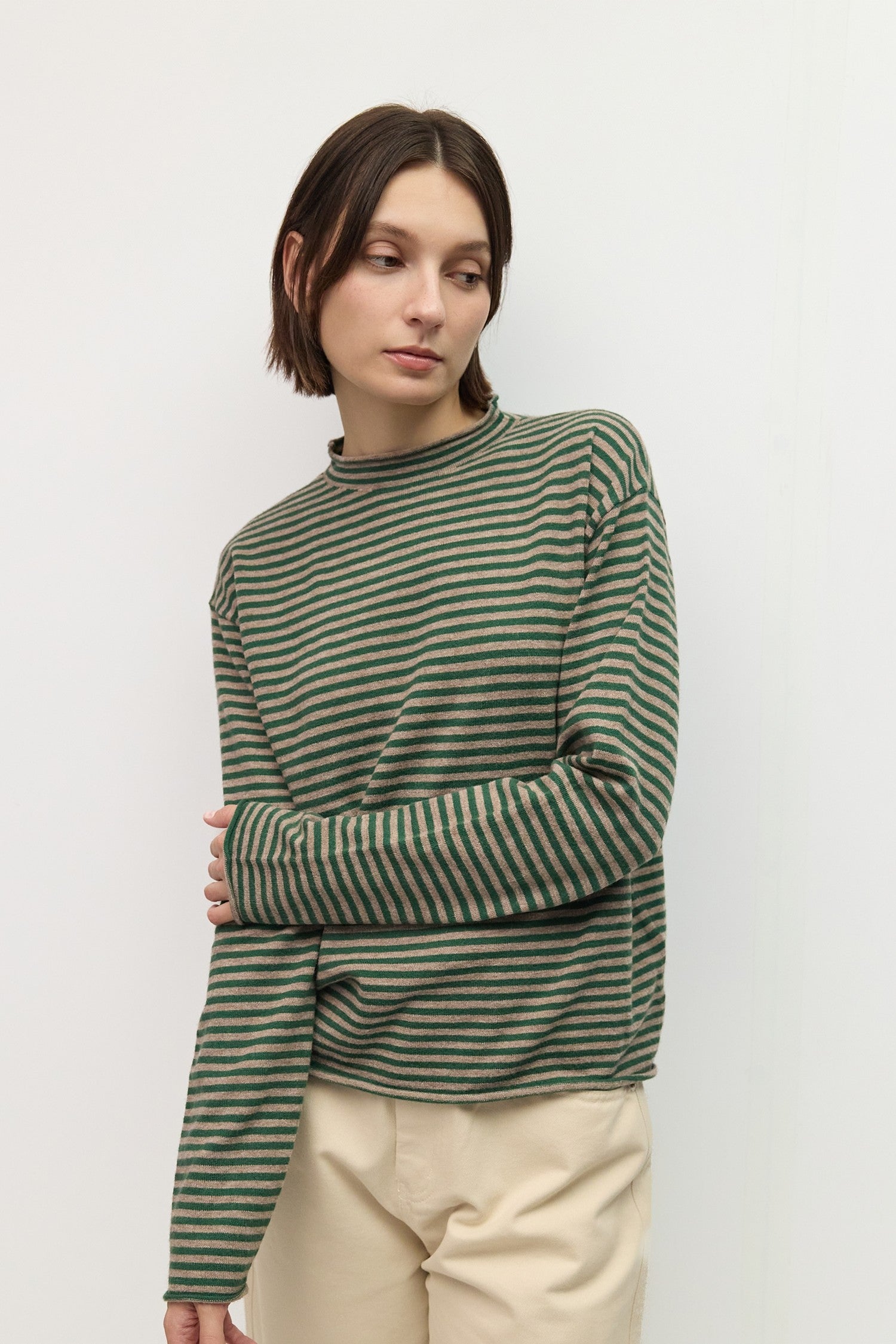 Mod Ref - The Cierra Sweater | Green/Taupe