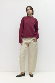 Mod Ref - The Cierra Sweater | Navy/Red