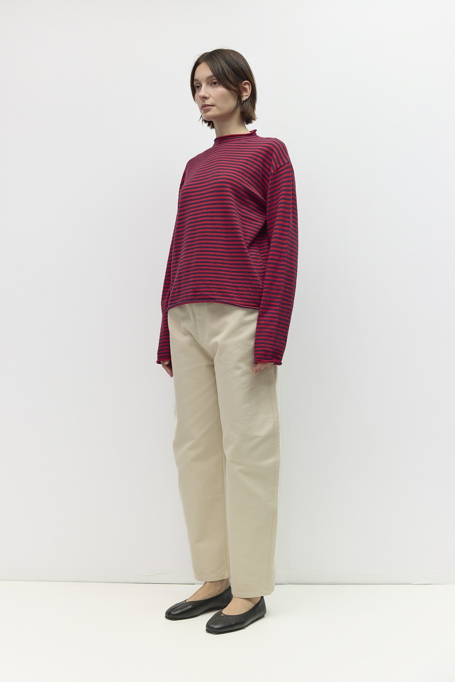 Mod Ref - The Cierra Sweater | Navy/Red
