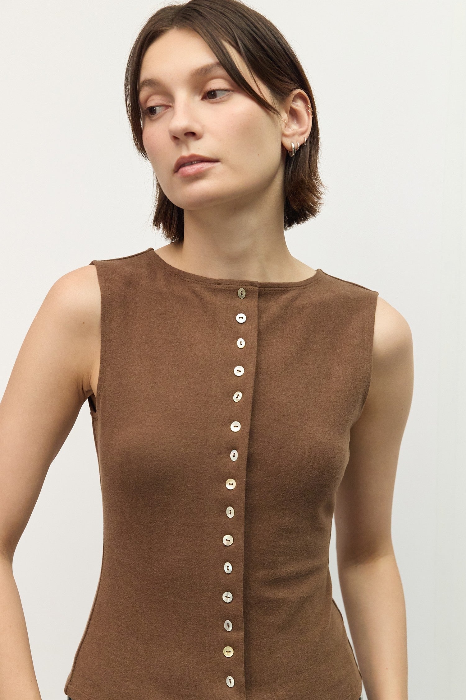 Mod Ref - The Angela Top | Brown