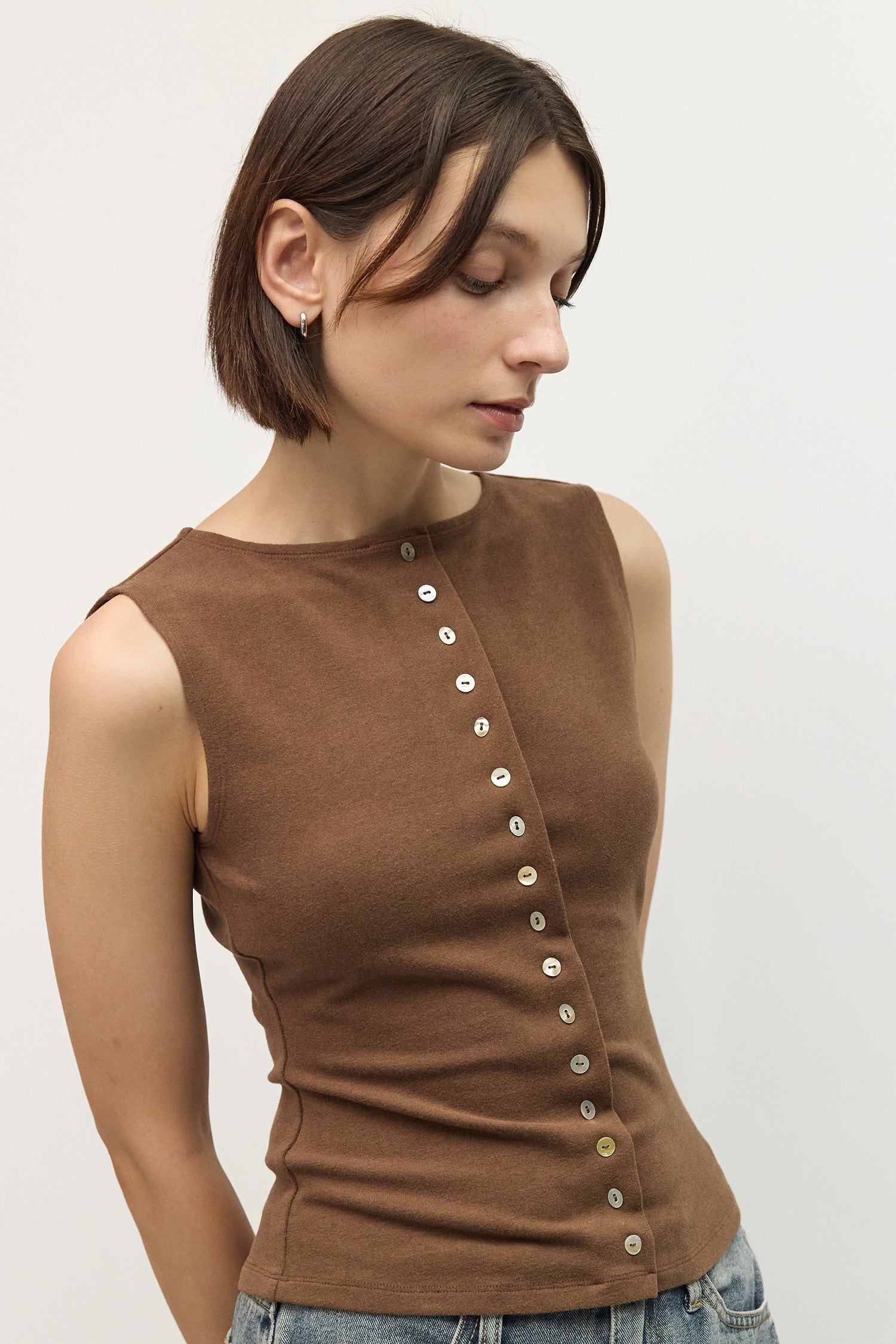 Mod Ref - The Angela Top | Brown
