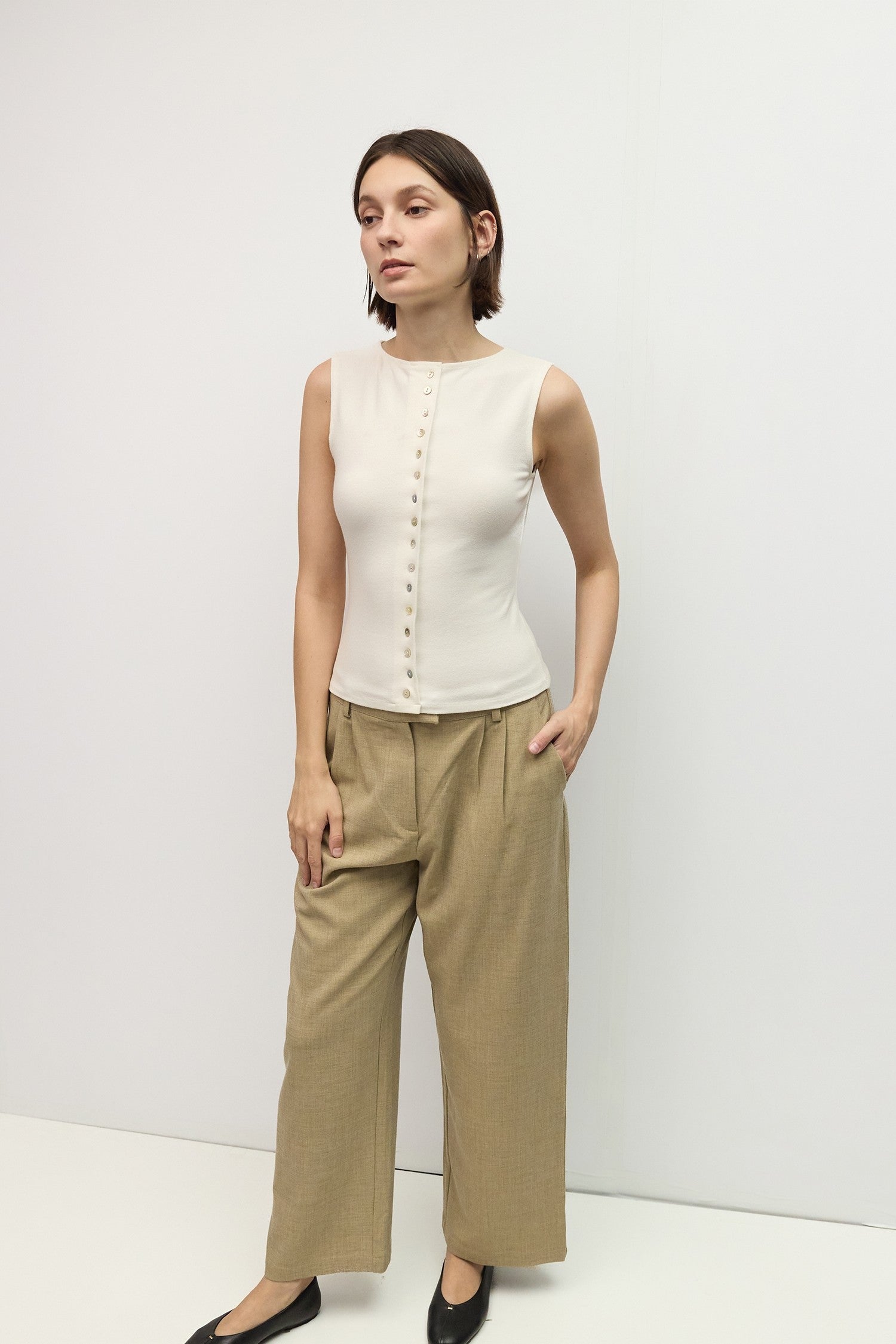 Mod Ref - The Angela Top | Ivory