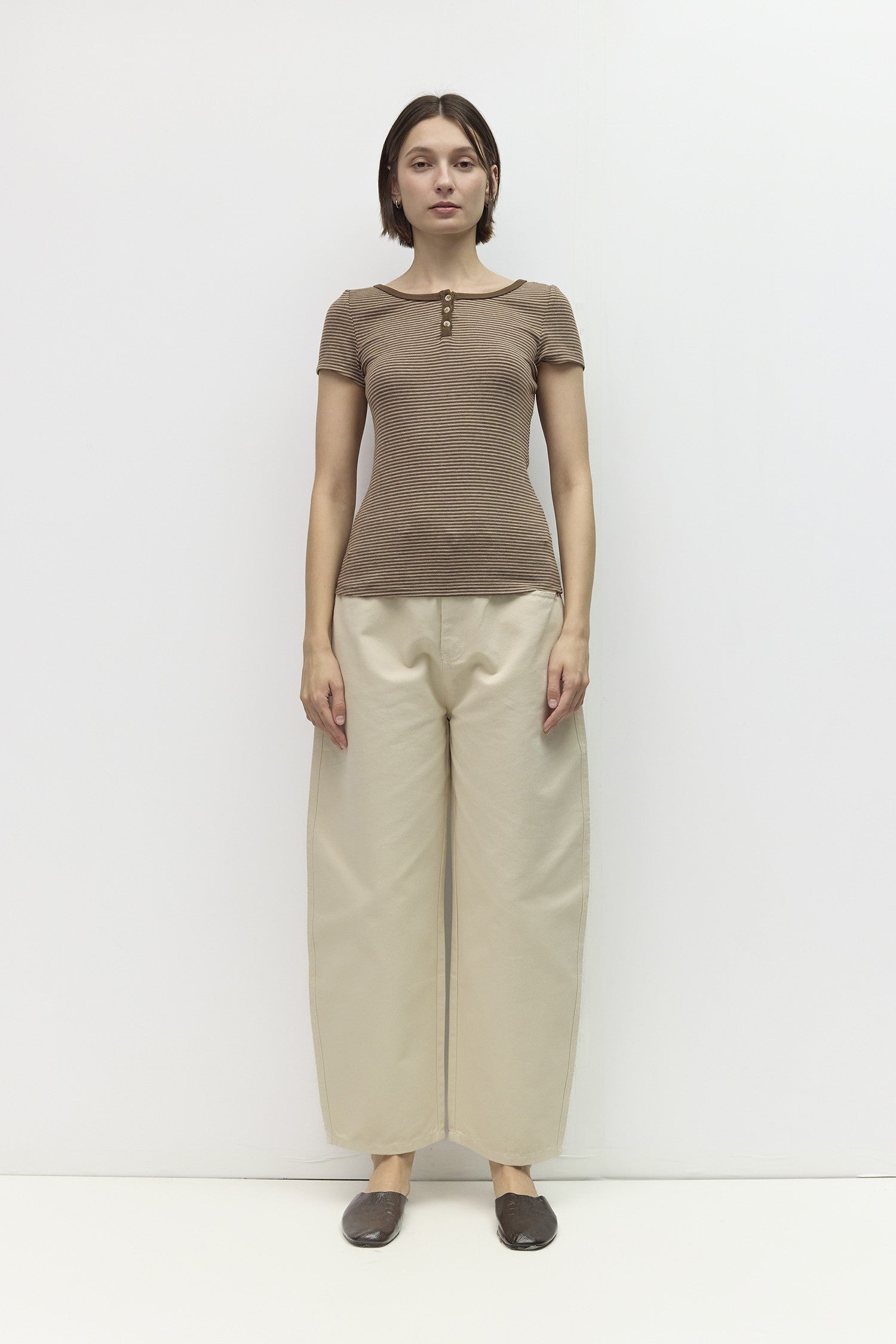 Mod Ref - The Britney Top | Brown/Beige
