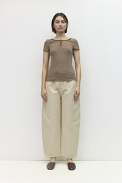 Mod Ref - The Britney Top | Brown/Beige