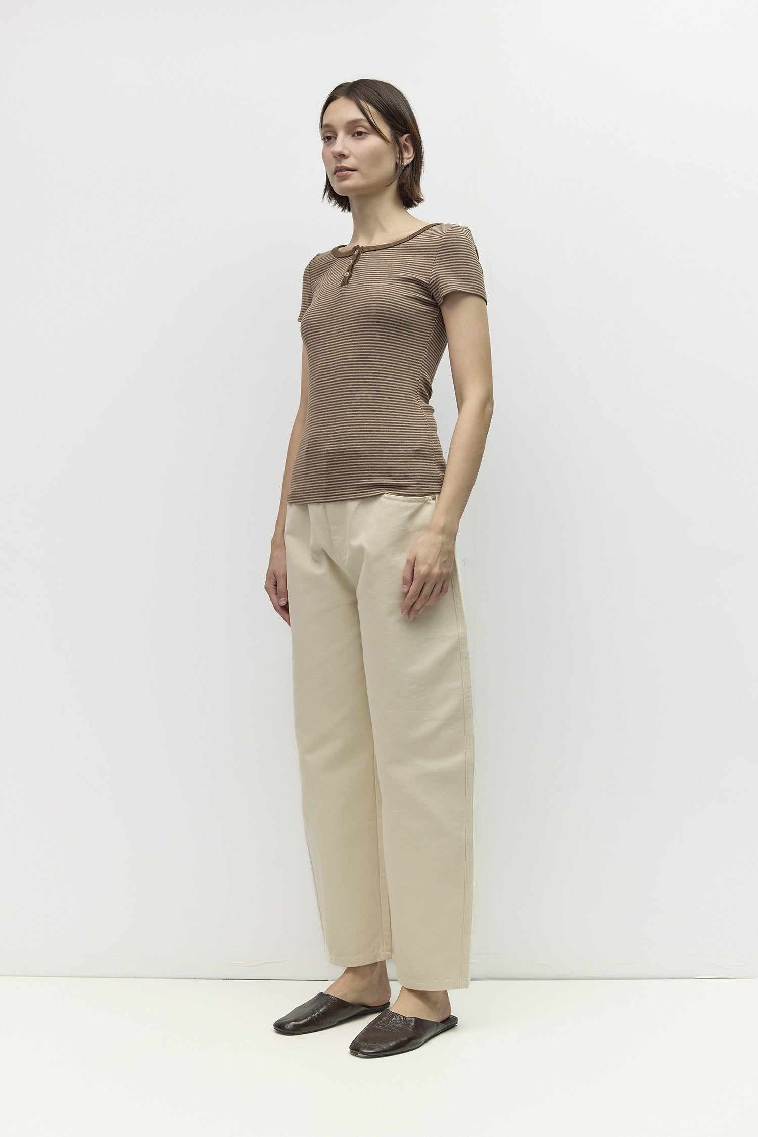 Mod Ref - The Britney Top | Brown/Beige
