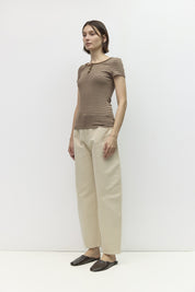 Mod Ref - The Britney Top | Brown/Beige