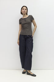 Mod Ref - The Britney Top | Navy/Taupe