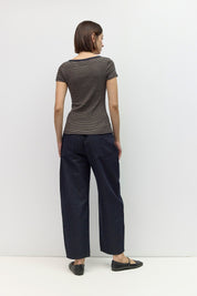 Mod Ref - The Britney Top | Navy/Taupe