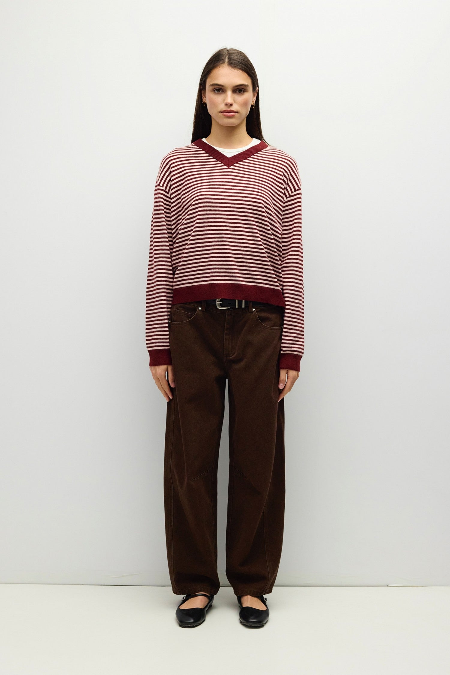 Mod Ref - The Beatrice Sweater | Burgundy-Pink
