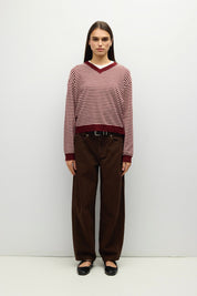 Mod Ref - The Beatrice Sweater | Burgundy-Pink