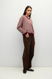 Mod Ref - The Beatrice Sweater | Burgundy-Pink