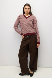 Mod Ref - The Beatrice Sweater | Burgundy-Pink
