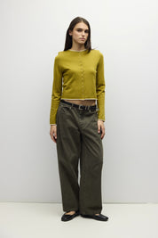 Mod Ref - The Jolie Cardigan | Chartreuse