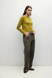 Mod Ref - The Jolie Cardigan | Chartreuse