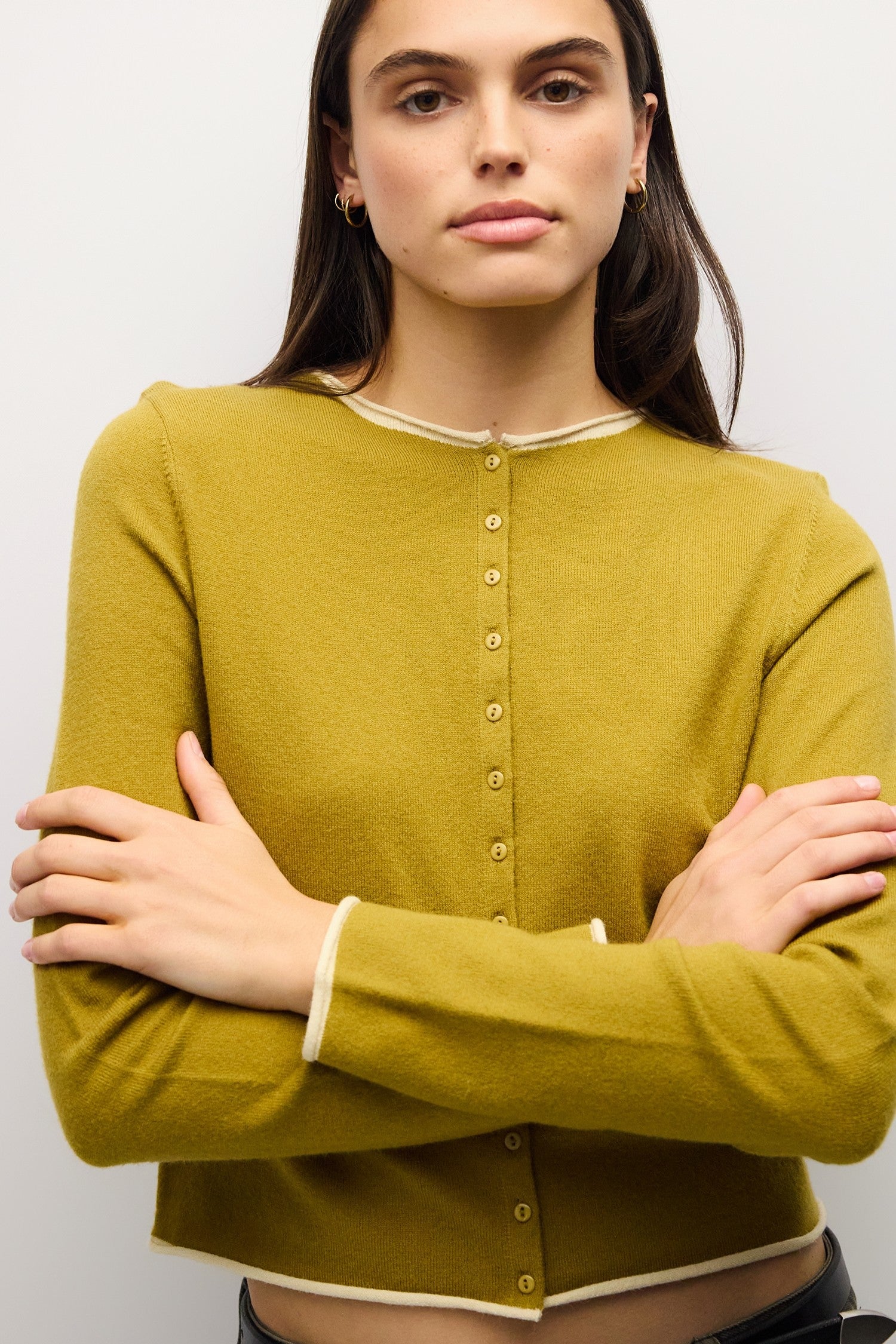 Mod Ref - The Jolie Cardigan | Chartreuse