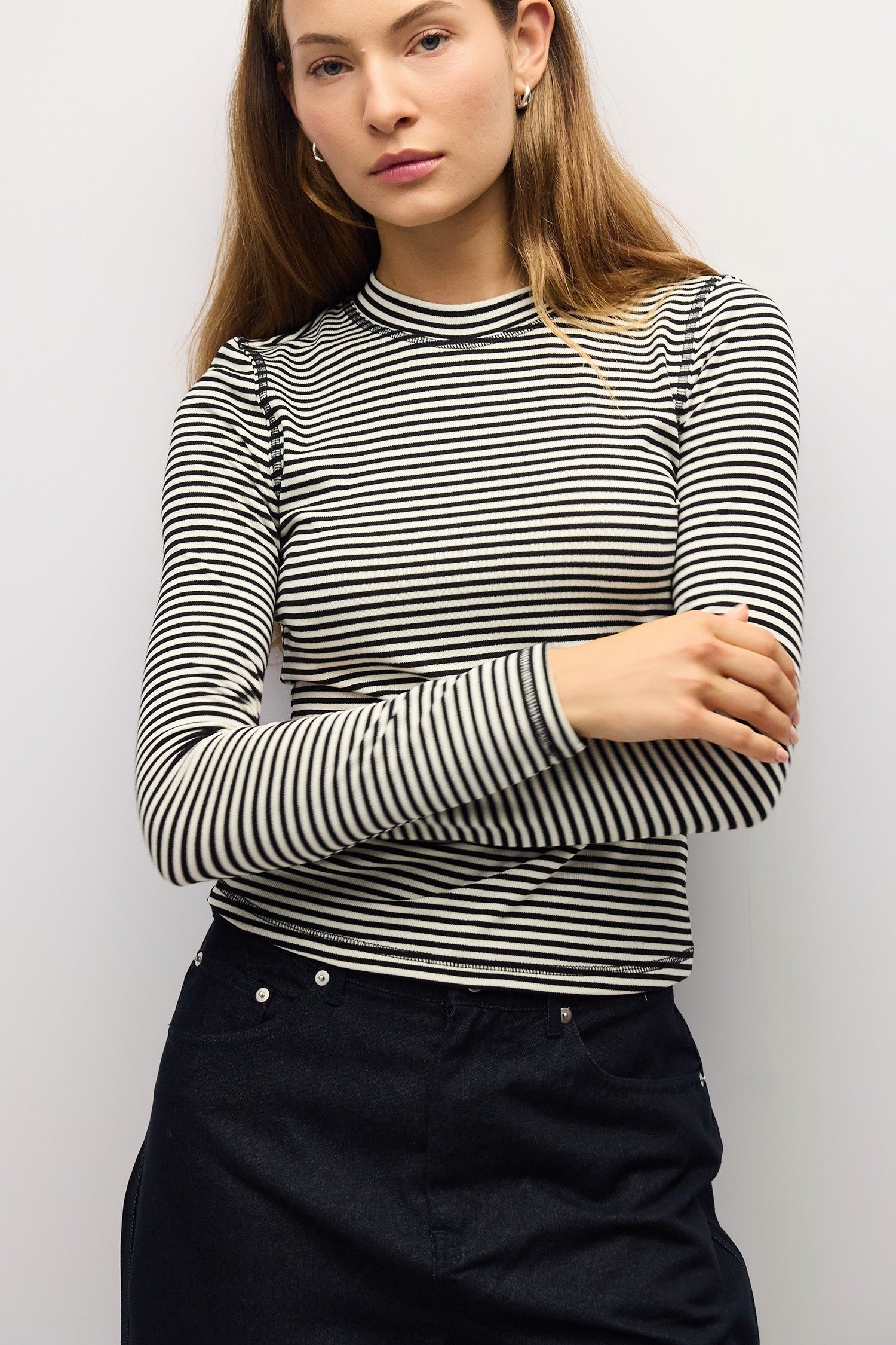Mod Ref - The Perry Top | Black/Cream