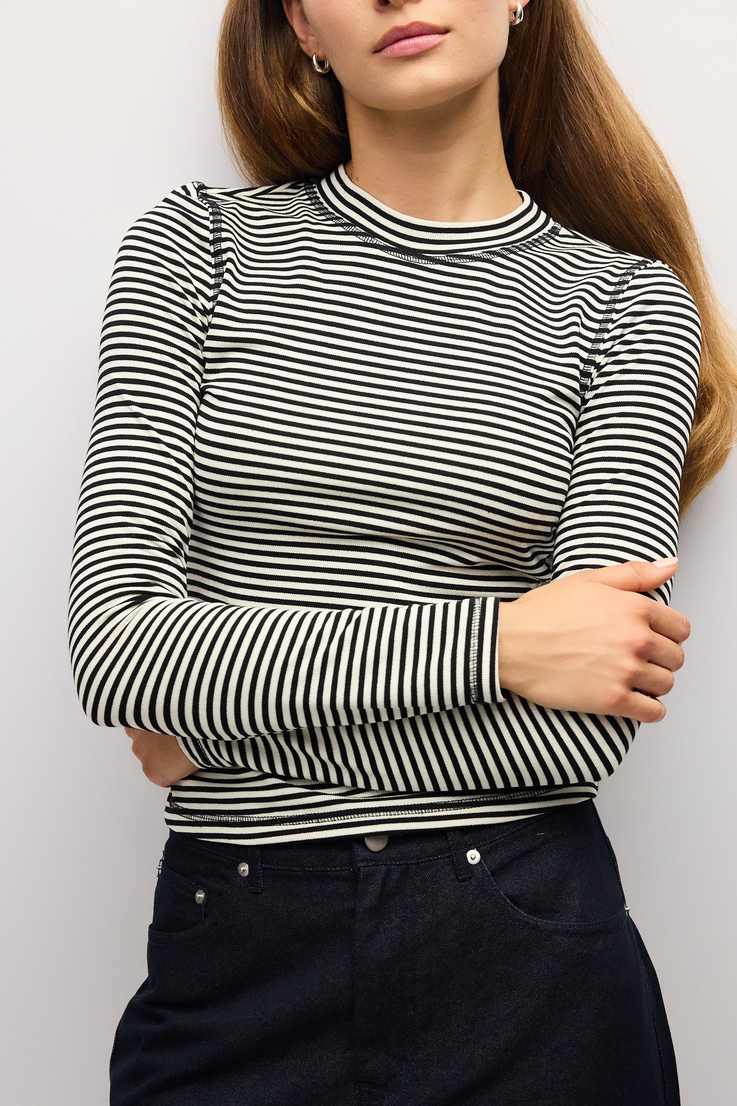 Mod Ref - The Perry Top | Black/Cream
