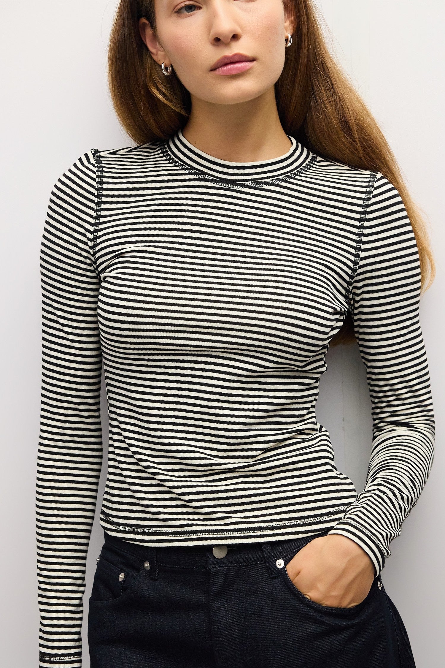 Mod Ref - The Perry Top | Black/Cream