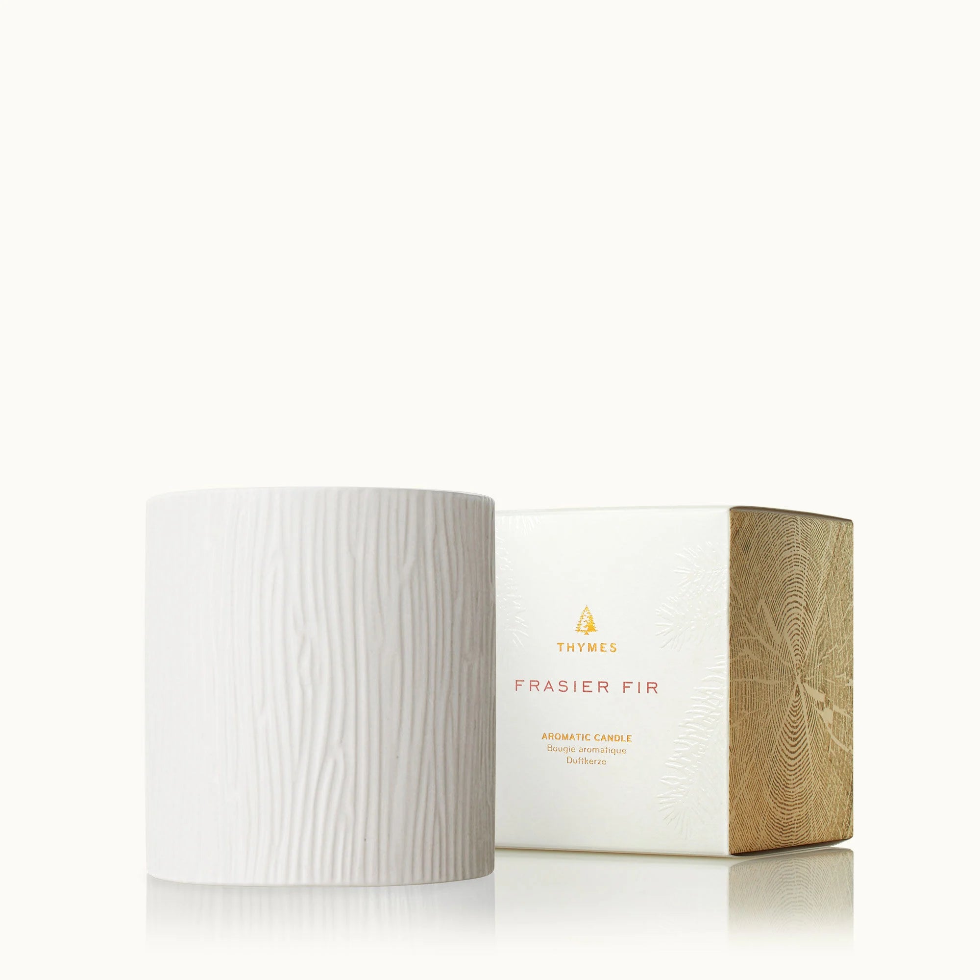 Frasier Fir - Gilded Ceramic Poured Candle | Medium