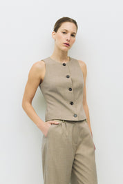 Mod Ref - The Andrea Top | Beige