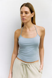 Mod Ref - The Crystal Halter Top | Blue