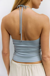Mod Ref - The Crystal Halter Top | Blue