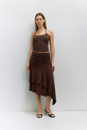 Mod Ref - The Crystal Halter Top | Brown